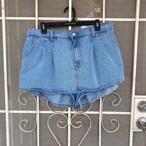 SHEIN Light Blue Jean skort Shorts